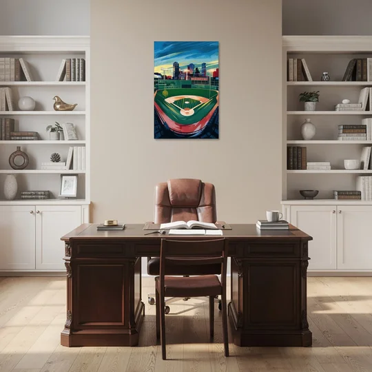 Boston Red Sox Fenway Park - Canvas Wall Art - Office - 24x36