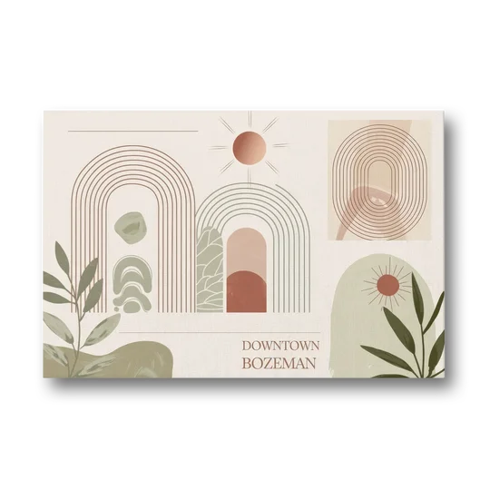 Bozeman Downtown Charm - Canvas Wall Art - Front