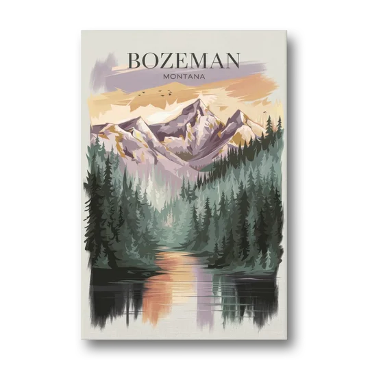 Bozeman Montana Wilderness - Canvas Wall Art - Front