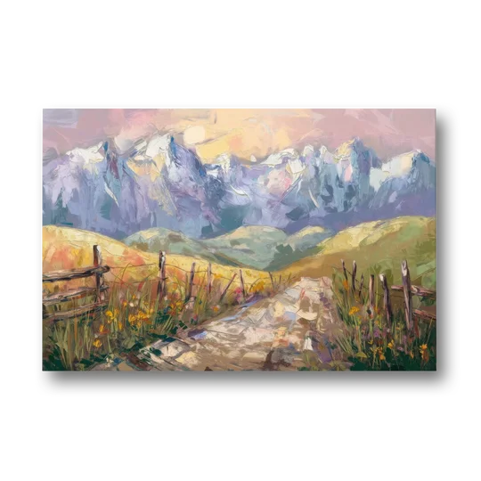 Bozeman Mountain Views - Canvas Wall Art - Front
