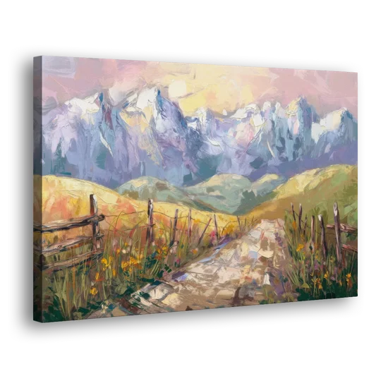 Bozeman Mountain Views - Canvas Wall Art - Side