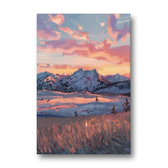Bozeman Sunset Horizon - Canvas Wall Art - Front