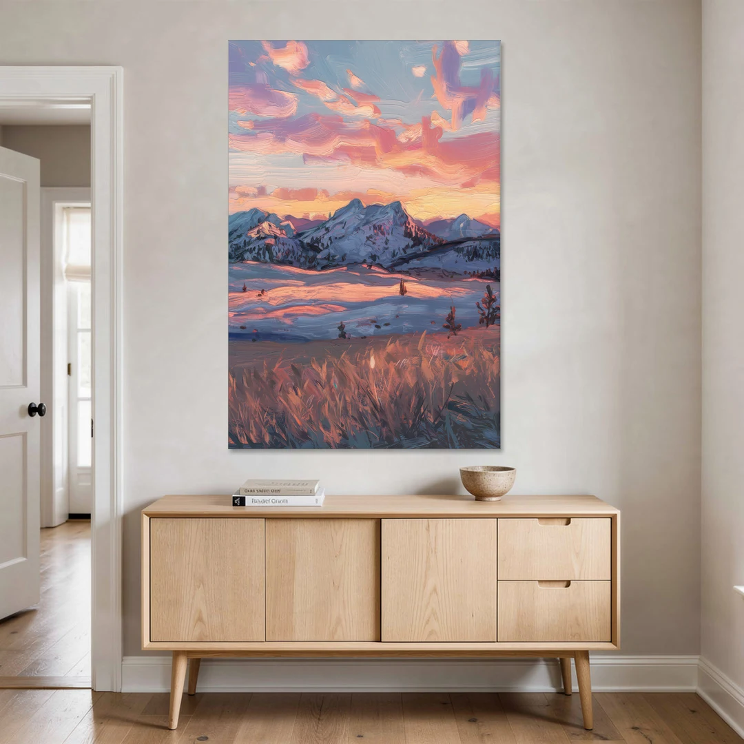 Bozeman Sunset Horizon - Canvas Wall Art - Coffee Table - 40x60