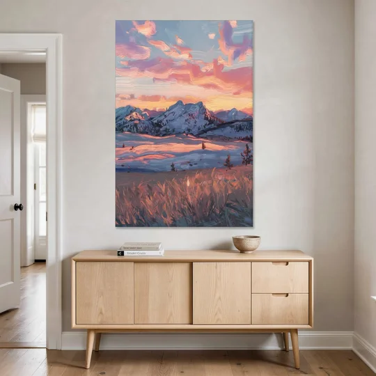 Bozeman Sunset Horizon - Canvas Wall Art - Coffee Table - 40x60