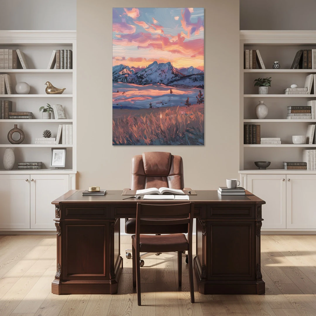 Bozeman Sunset Horizon - Canvas Wall Art - Office - 40x60