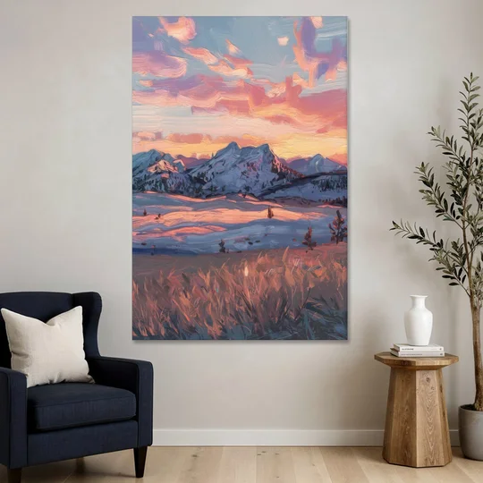 Bozeman Sunset Horizon - Canvas Wall Art - Sofa - 40x60