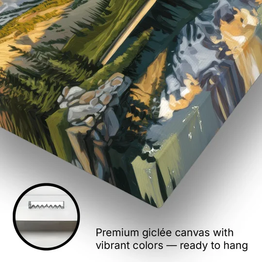 Breckenridge Colorado Rockies - Canvas Wall Art - Gallery Wrap Corner