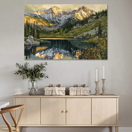 Breckenridge Colorado Rockies - Canvas Wall Art - Coffee Table - 60x40