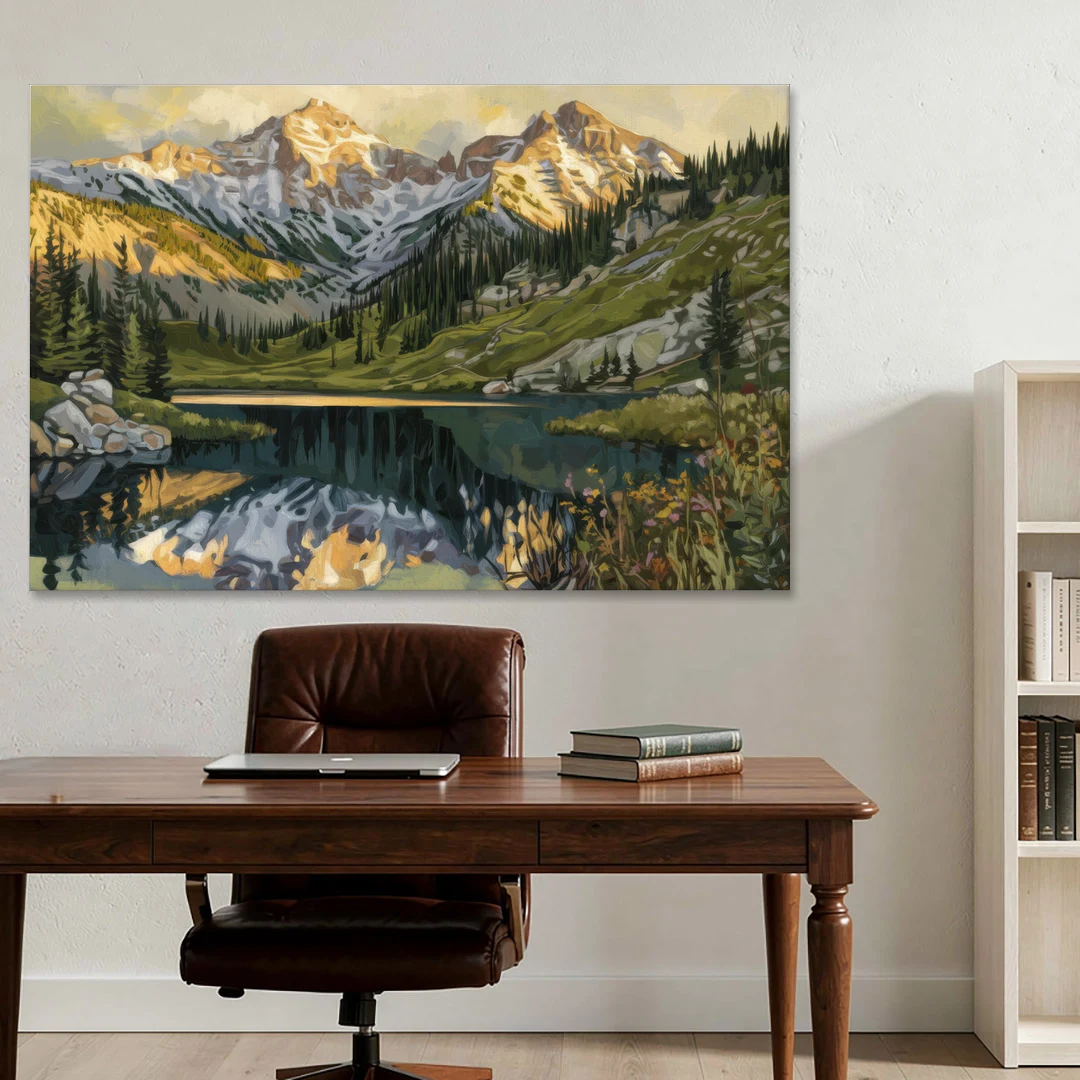 Breckenridge Colorado Rockies - Canvas Wall Art - Office - 60x40
