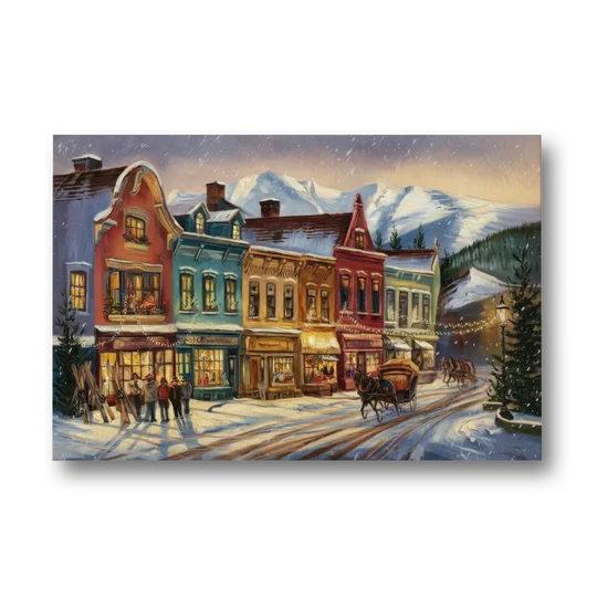 Breckenridge Historic Downtown - Canvas Wall Art - Front