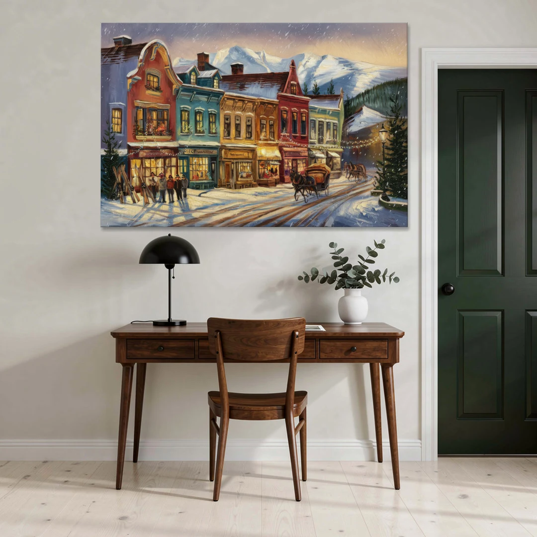 Breckenridge Historic Downtown - Canvas Wall Art - Office - 60x40