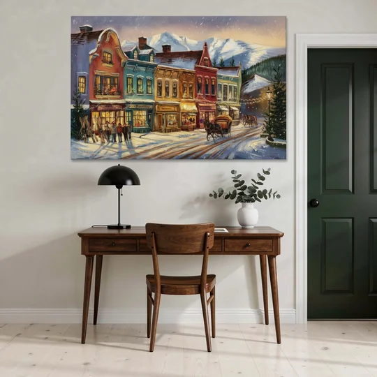Breckenridge Historic Downtown - Canvas Wall Art - Office - 60x40