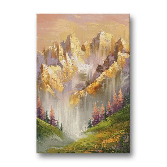 Breckenridge Mountain Sunrise - Canvas Wall Art - Front