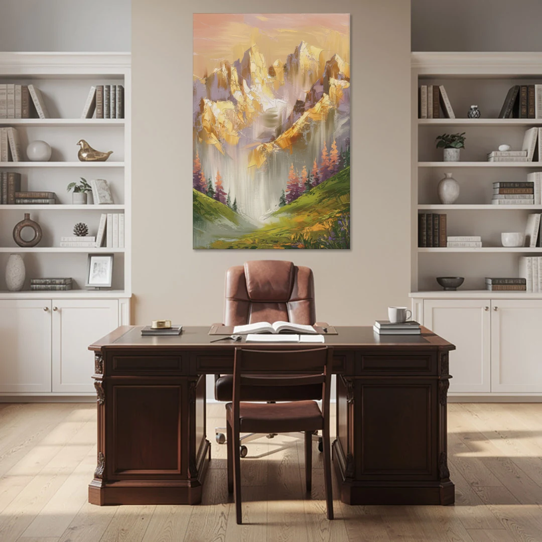 Breckenridge Mountain Sunrise - Canvas Wall Art - Office - 40x60