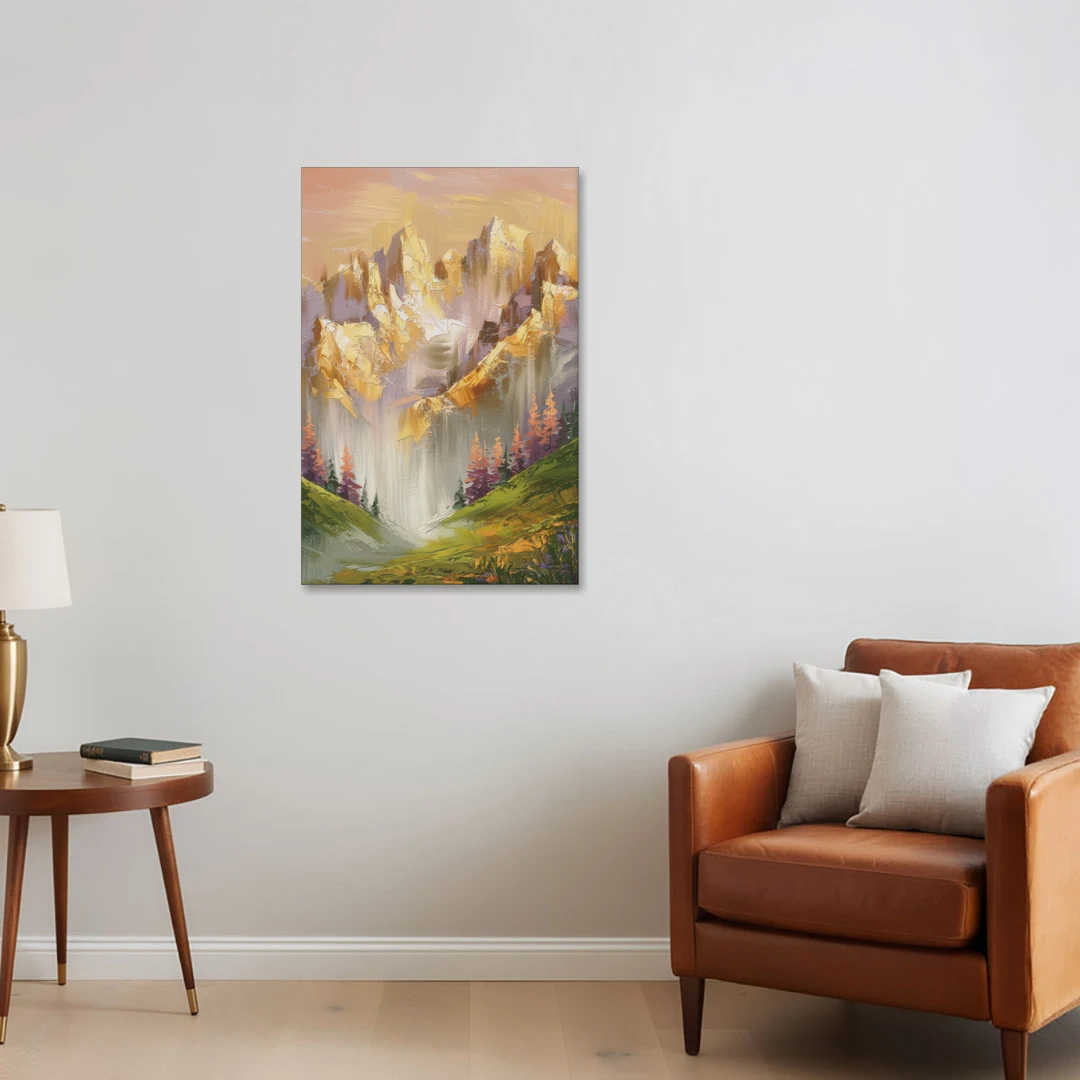 Breckenridge Mountain Sunrise - Canvas Wall Art - Sofa - 24x36