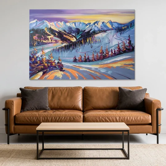 Breckenridge Scenic Trails - Canvas Wall Art - Sofa - 60x40