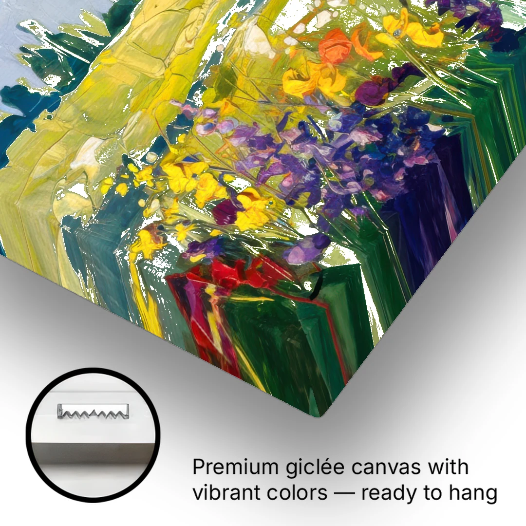 Breckenridge Summer Wildflowers - Canvas Wall Art - Gallery Wrap Corner
