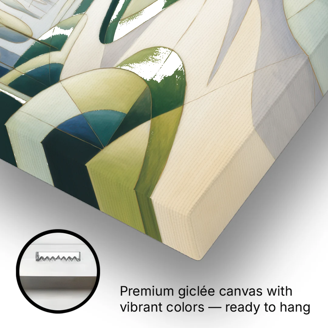 Brussels Park Tranquility - Canvas Wall Art - Gallery Wrap Corner