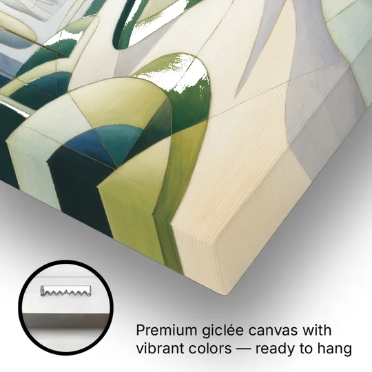 Brussels Park Tranquility - Canvas Wall Art - Gallery Wrap Corner