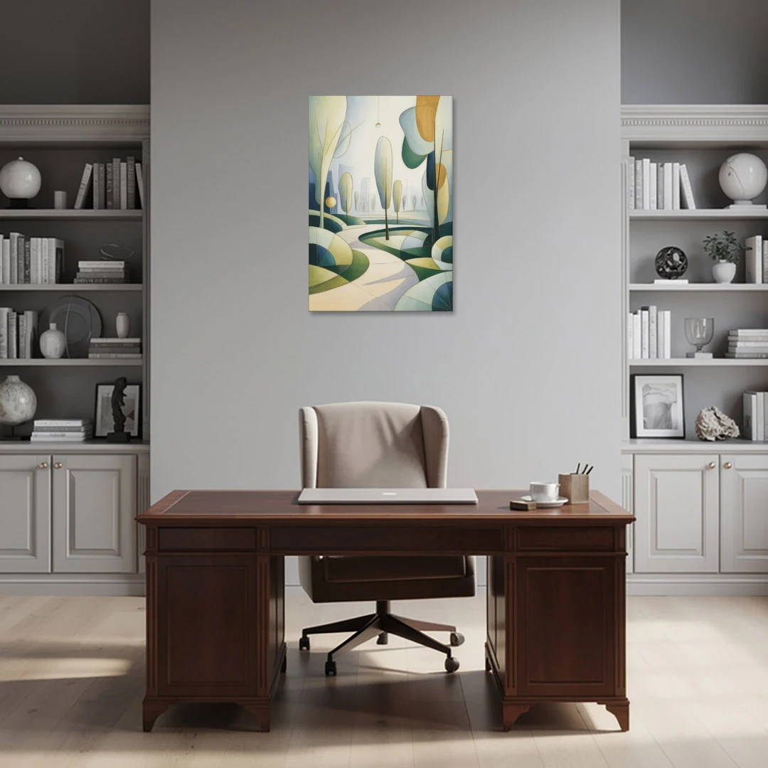 Brussels Park Tranquility - Canvas Wall Art - Office - 24x36