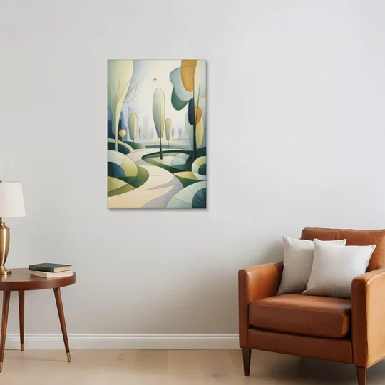 Brussels Park Tranquility - Canvas Wall Art - Sofa - 24x36