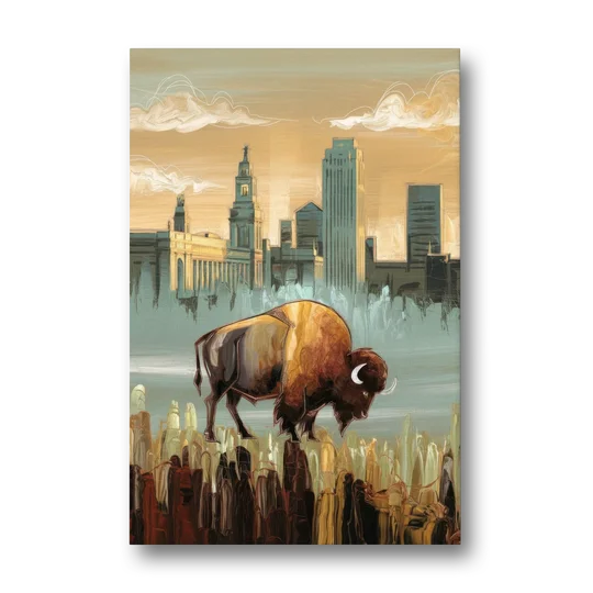 Buffalo All America City - Canvas Wall Art - Front