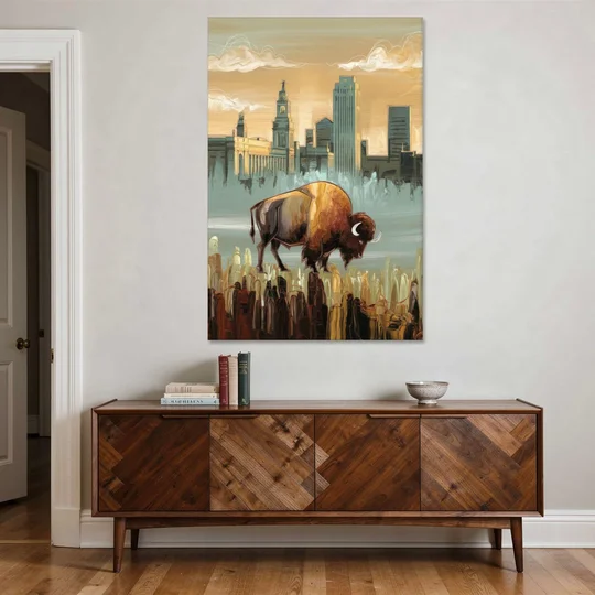 Buffalo All America City - Canvas Wall Art - Coffee Table - 40x60