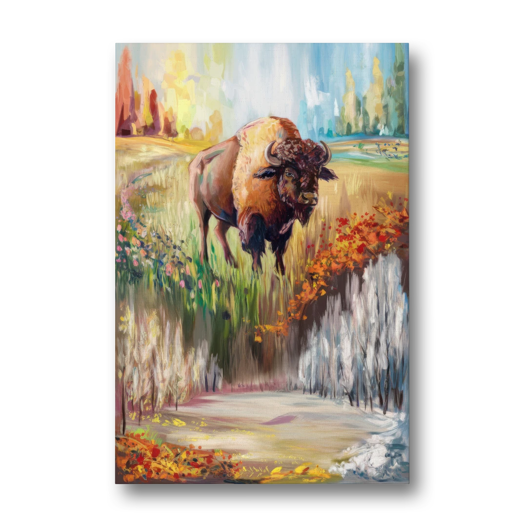 Buffalo All Seasons Beauty - Canvas Wall Art - Front