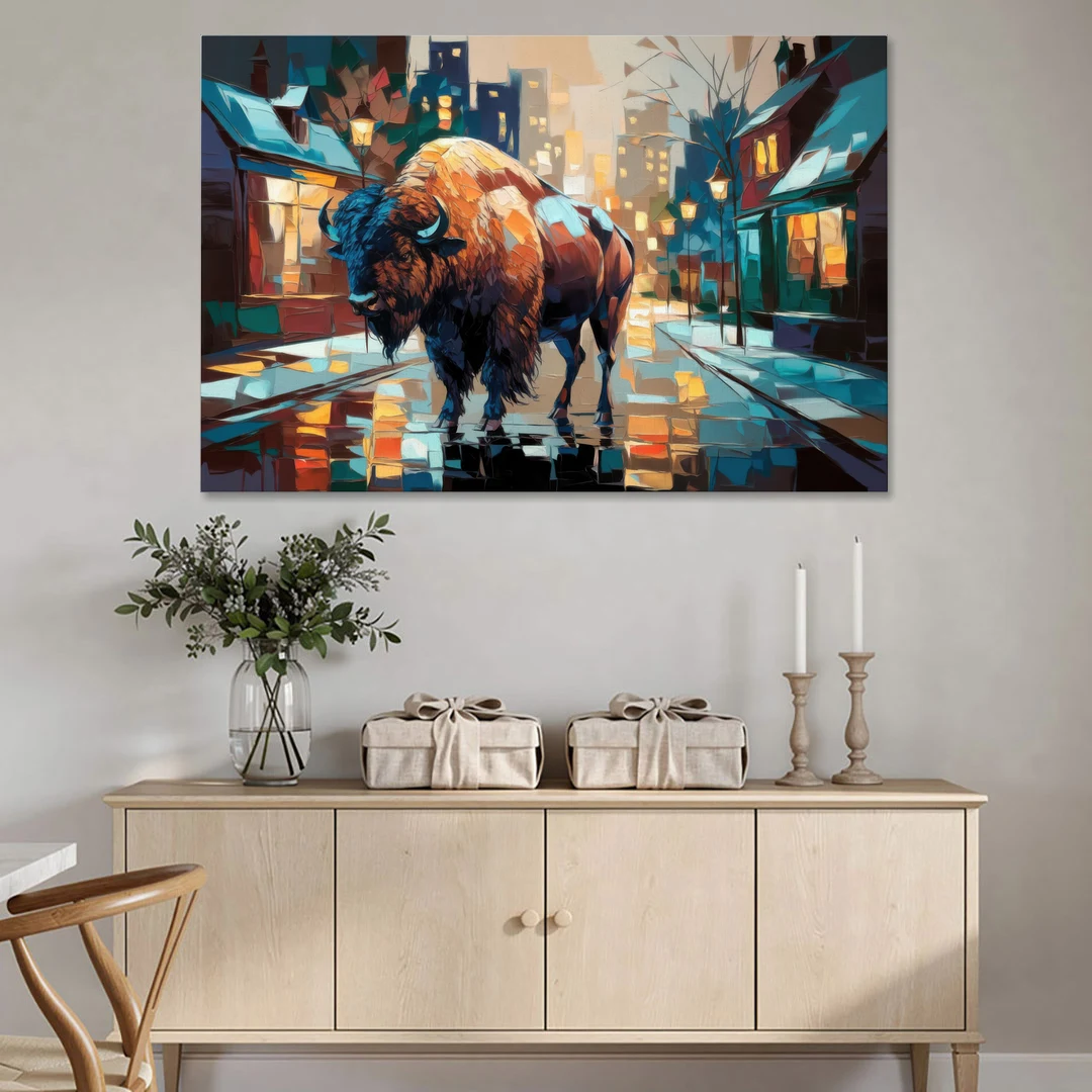Buffalo Elmwood Village Vibes - Canvas Wall Art - Coffee Table - 60x40