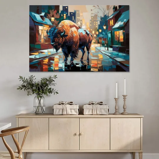 Buffalo Elmwood Village Vibes - Canvas Wall Art - Coffee Table - 60x40