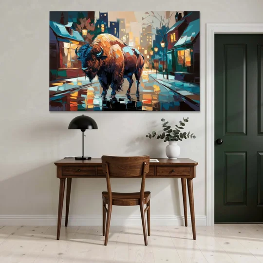 Buffalo Elmwood Village Vibes - Canvas Wall Art - Office - 60x40