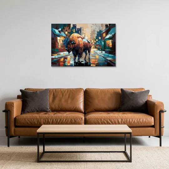 Buffalo Elmwood Village Vibes - Canvas Wall Art - Sofa - 36x24