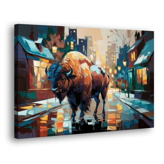 Buffalo Elmwood Village Vibes - Canvas Wall Art - Side