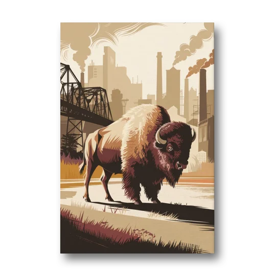 Buffalo Industrial Heritage - Canvas Wall Art - Front