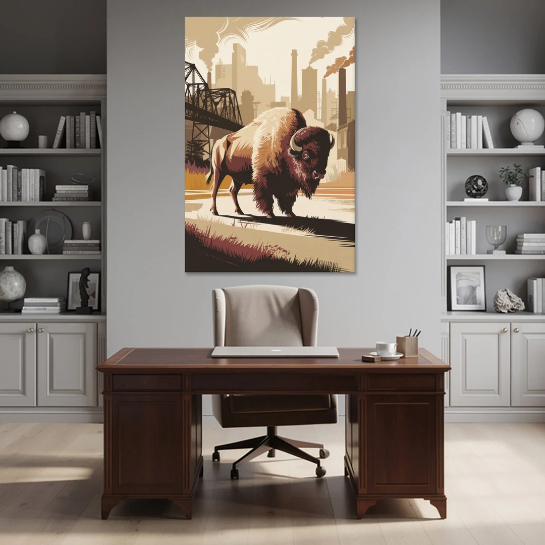 Buffalo Industrial Heritage - Canvas Wall Art - Office - 40x60