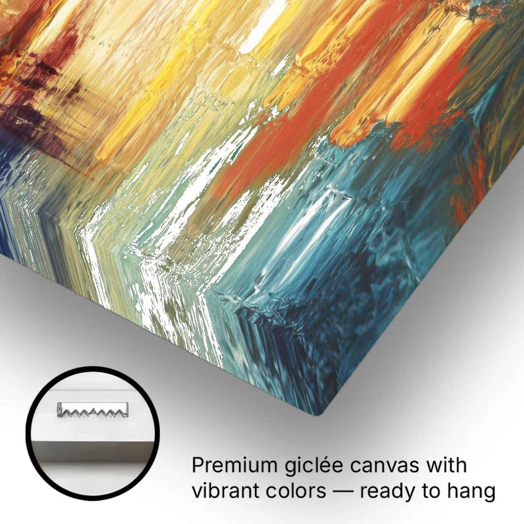 Buffalo Lake Erie Horizon - Canvas Wall Art - Gallery Wrap Corner