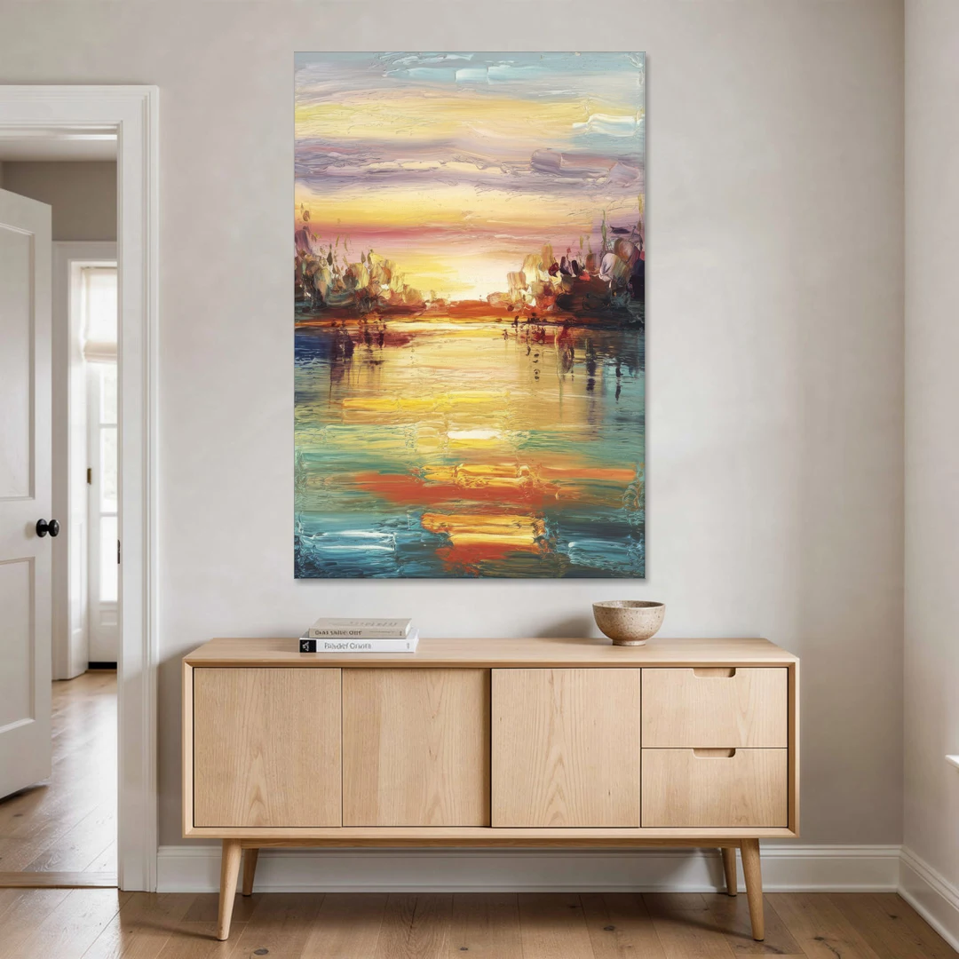 Buffalo Lake Erie Horizon - Canvas Wall Art - Coffee Table - 40x60