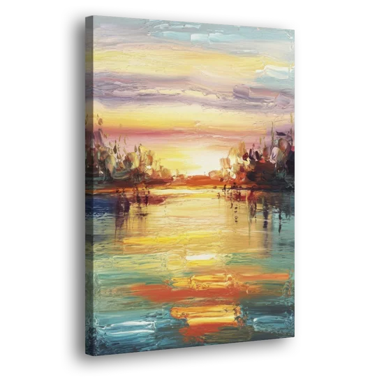 Buffalo Lake Erie Horizon - Canvas Wall Art - Side