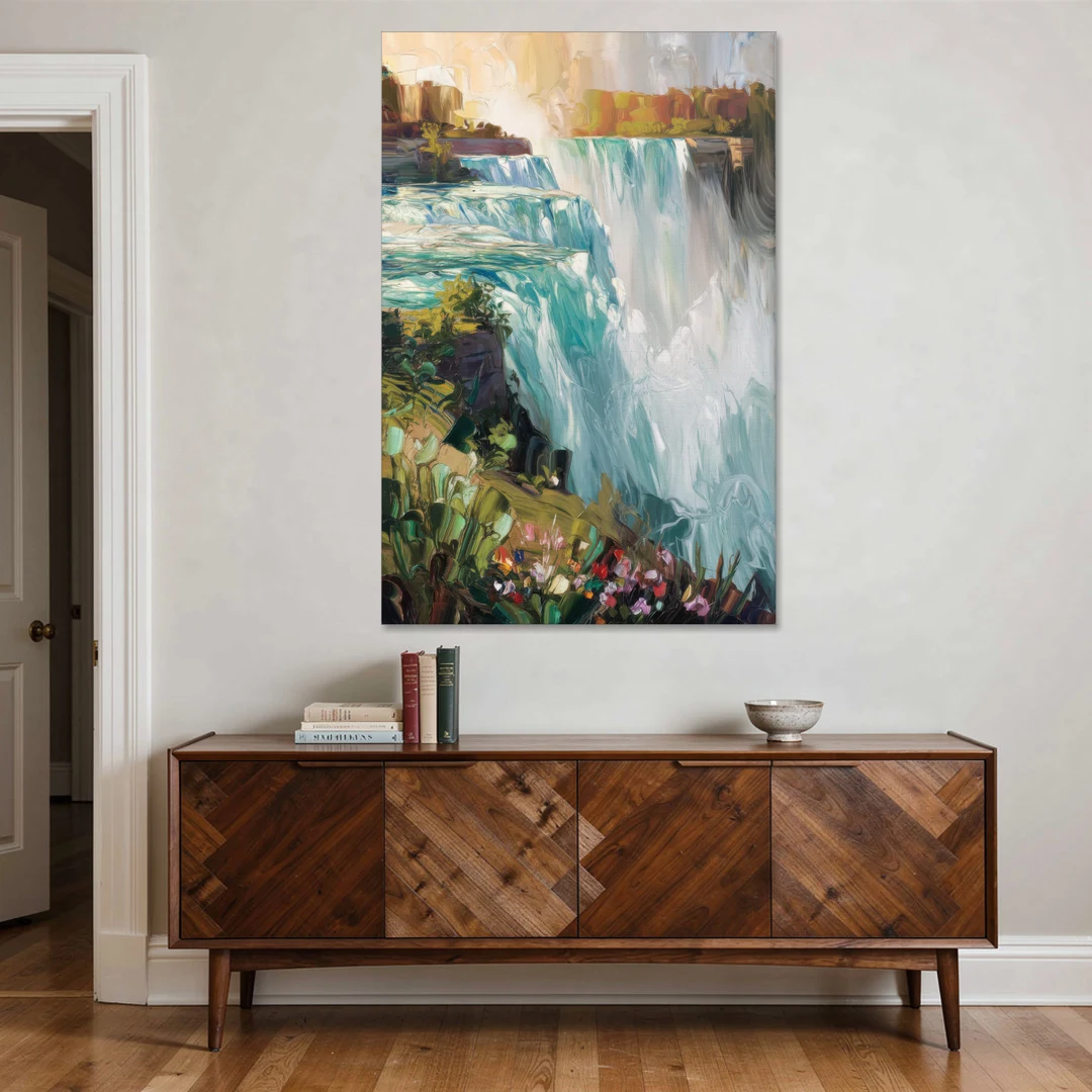 Buffalo Niagara Falls View - Canvas Wall Art - Coffee Table - 40x60