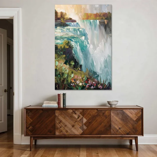 Buffalo Niagara Falls View - Canvas Wall Art - Coffee Table - 40x60