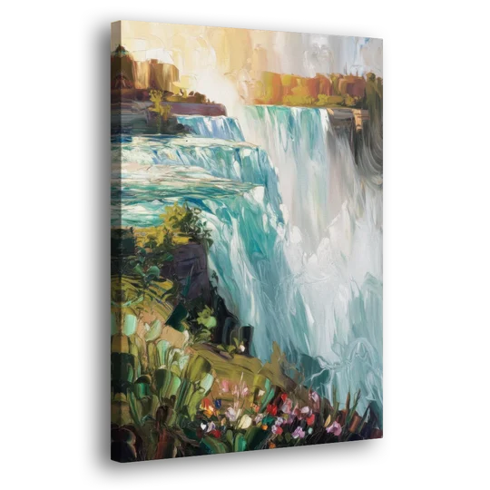 Buffalo Niagara Falls View - Canvas Wall Art - Side