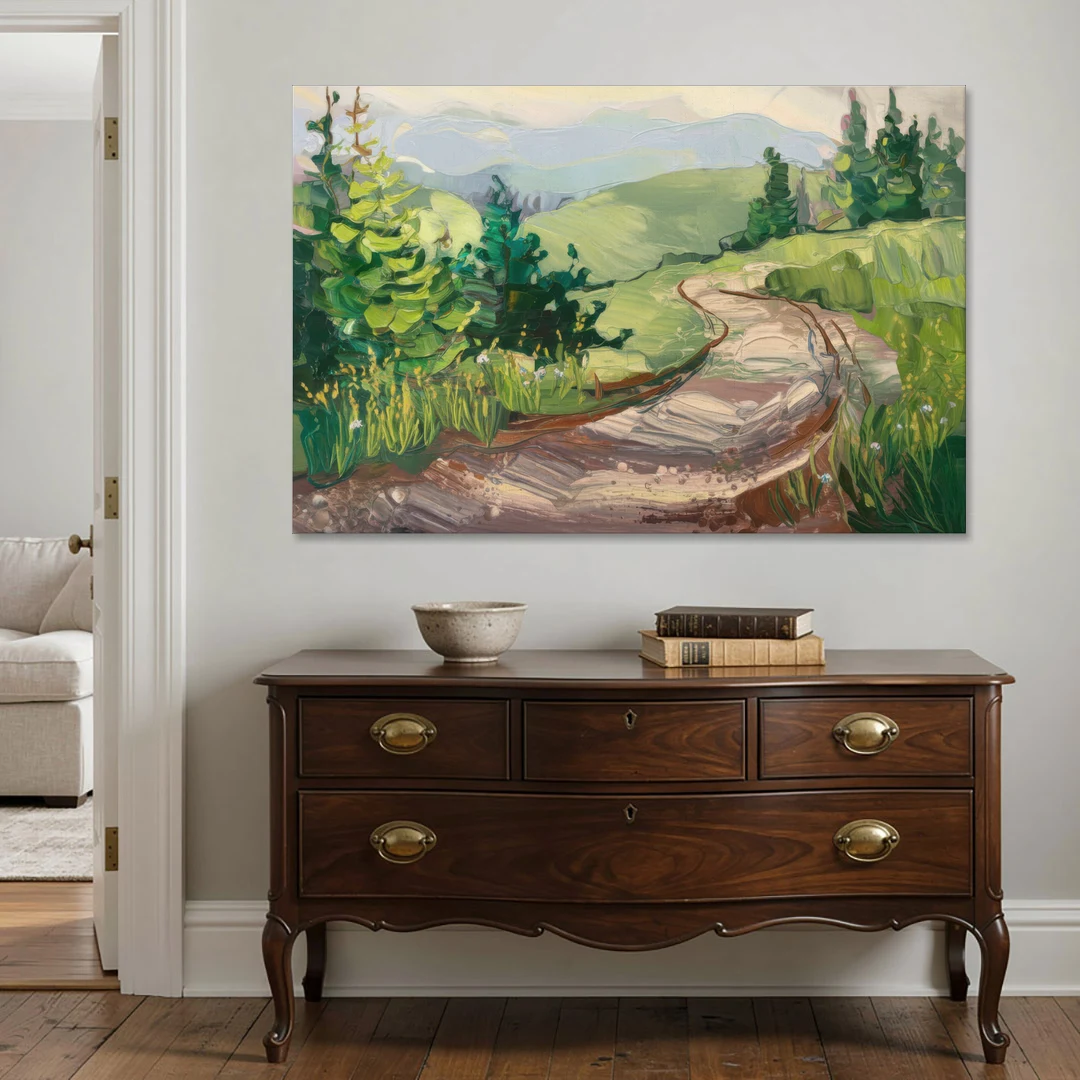 Burlington Green Mountain Trails - Canvas Wall Art - Coffee Table - 60x40
