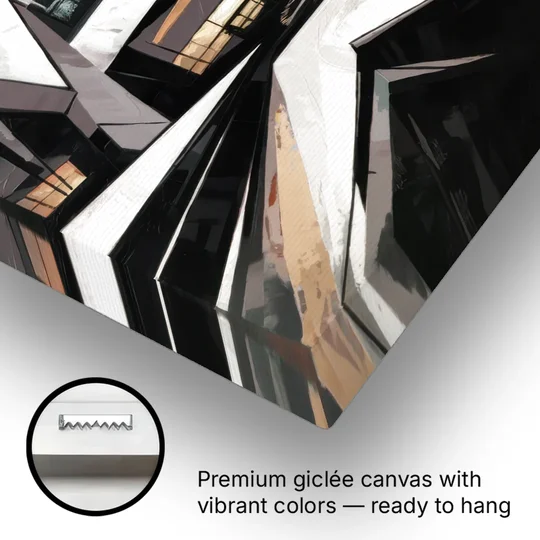 Burlington Modern Architecture - Canvas Wall Art - Gallery Wrap Corner
