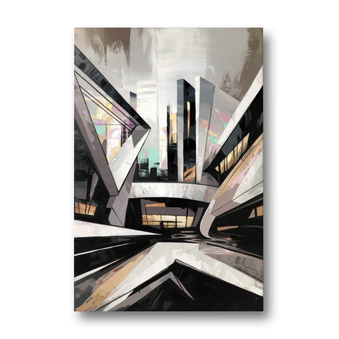 Burlington Modern Architecture - Canvas Wall Art - Front