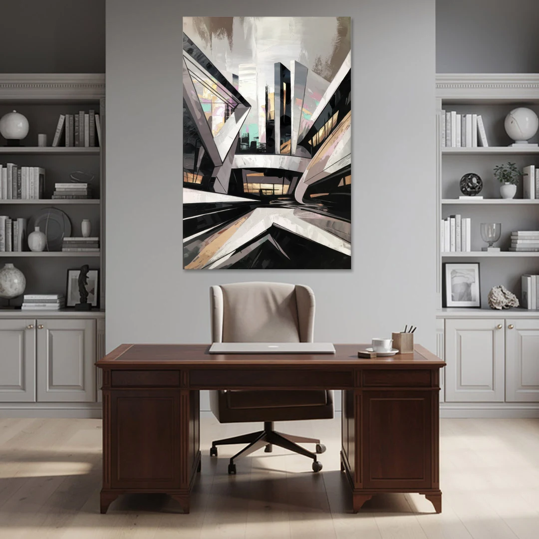 Burlington Modern Architecture - Canvas Wall Art - Office - 40x60
