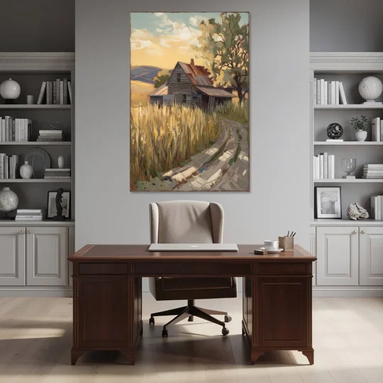 Burlington Rustic Charm - Canvas Wall Art - Office - 40x60