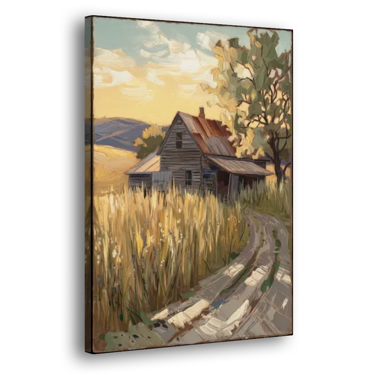 Burlington Rustic Charm - Canvas Wall Art - Side