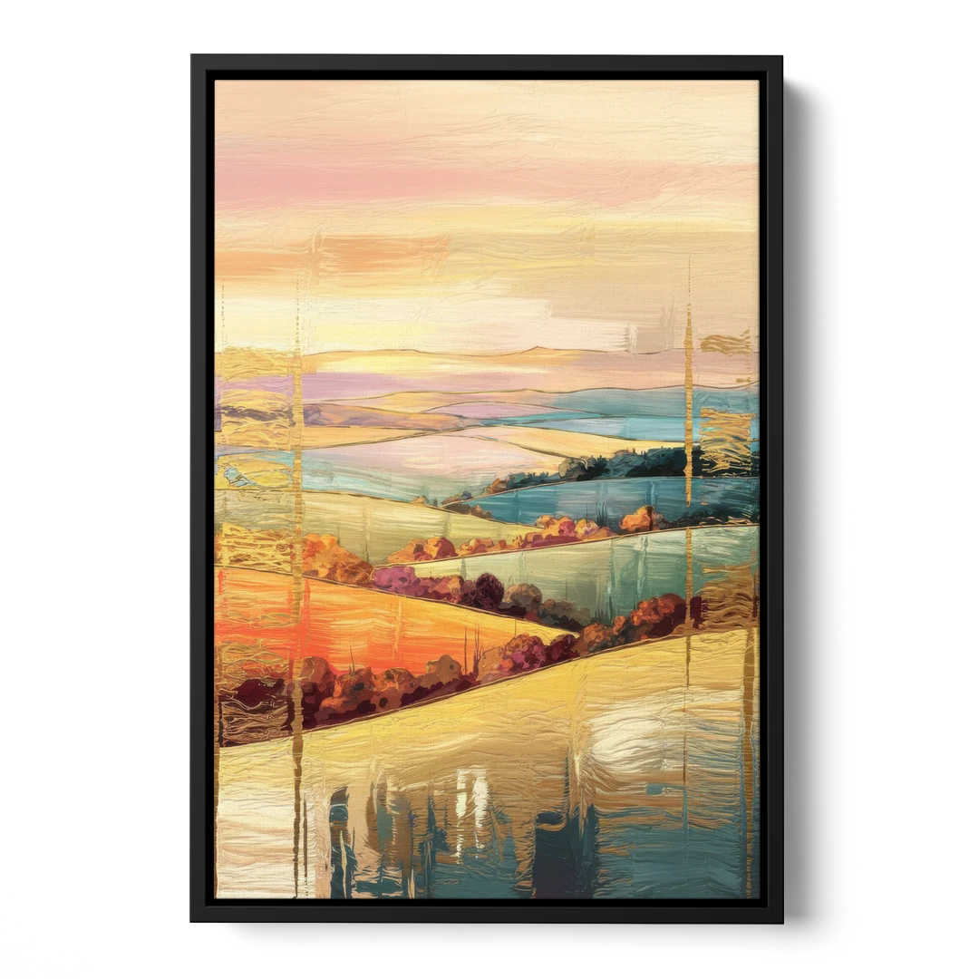 Burlington Scenic Horizons - Black Framed Canvas Wall Art - Front