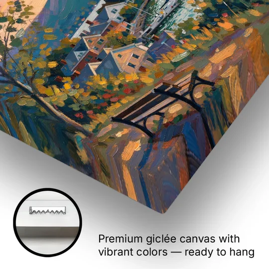 Burlington Waterfront Views - Canvas Wall Art - Gallery Wrap Corner