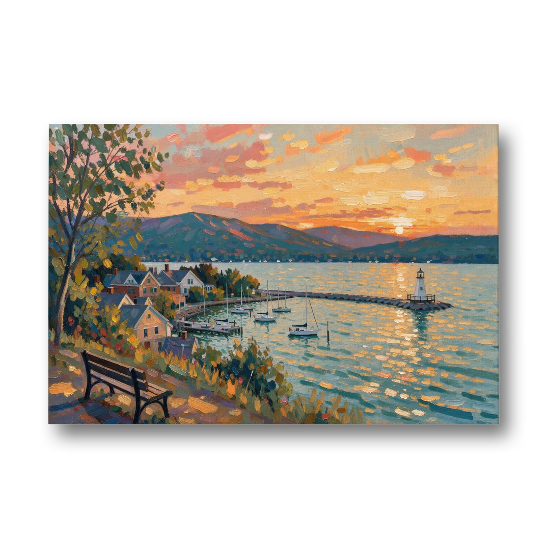 Burlington Waterfront Views - Canvas Wall Art - Front